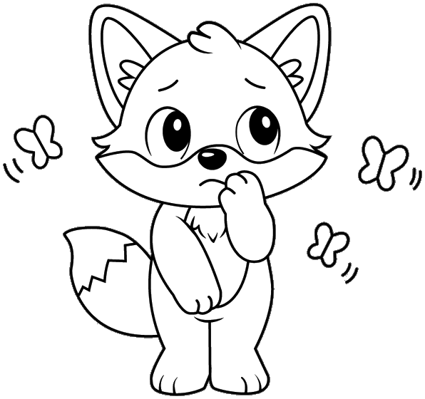 The Lorikoo fox feeling nervous