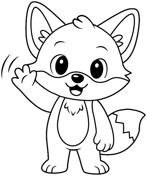 The Lorikoo fox waving hello