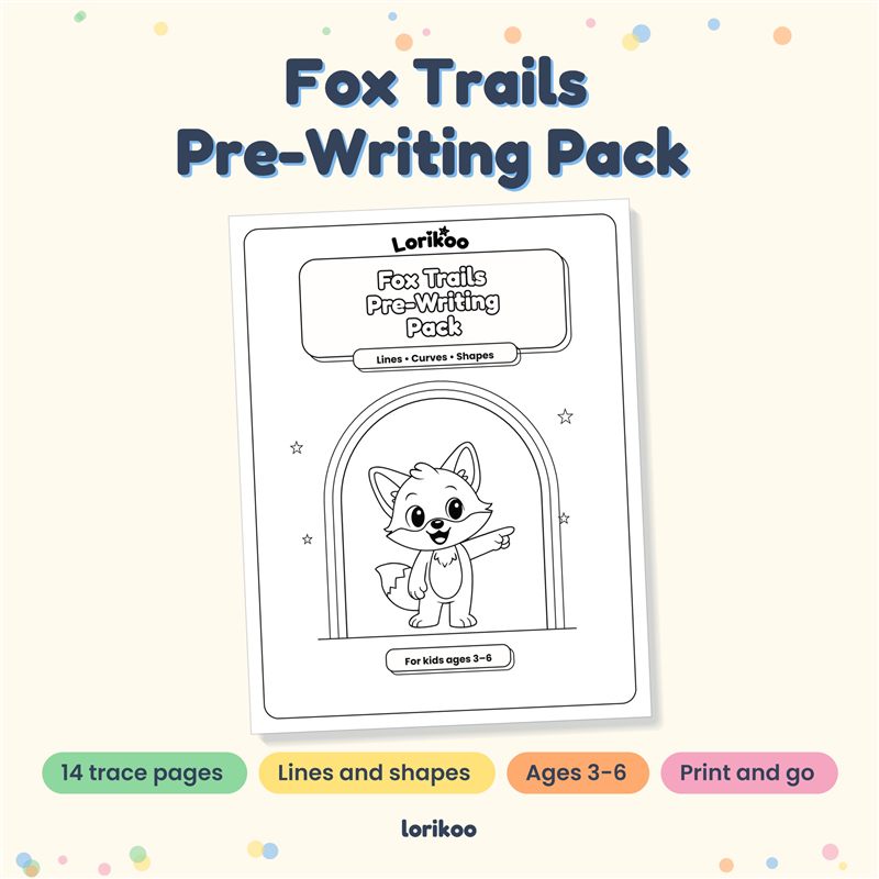 Fox Trails Pre-Writing Pack